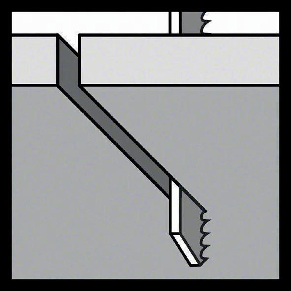 Stichsägeblatt T 301 CD Gesamtlänge 117 mm Zahnteilung 3 mm HCS 5 Stück / Karte