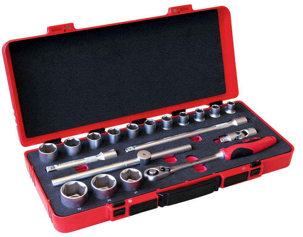Steckschlüssel-Satz 1/2 Zoll 19tlg. Steckschlüssel-Satz 1/2 Zoll 19tlg.