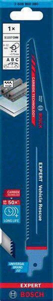Säbelsägeblatt Expert Automotive Steel Länge 225 mm Breite 20 mm Zahnteilung TPI 8 3 mm S-Schaft 1 Stück / Karte