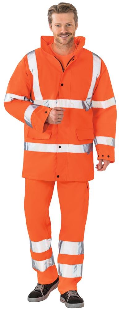 Warnschutz-Parka, Farbe orange, Gr. 3XL