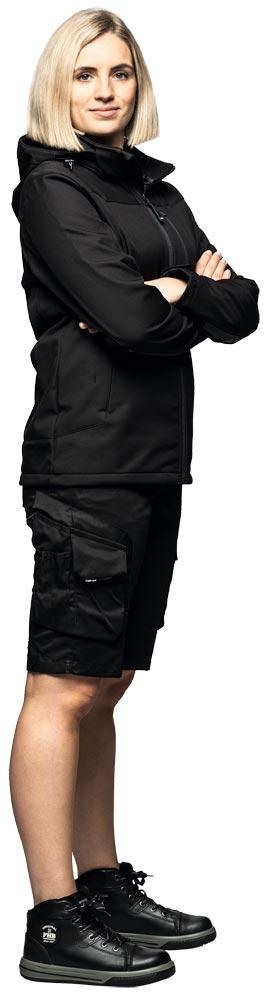 Damen-Softshell-Jacke JULIA, grün-schwarz Gr. S