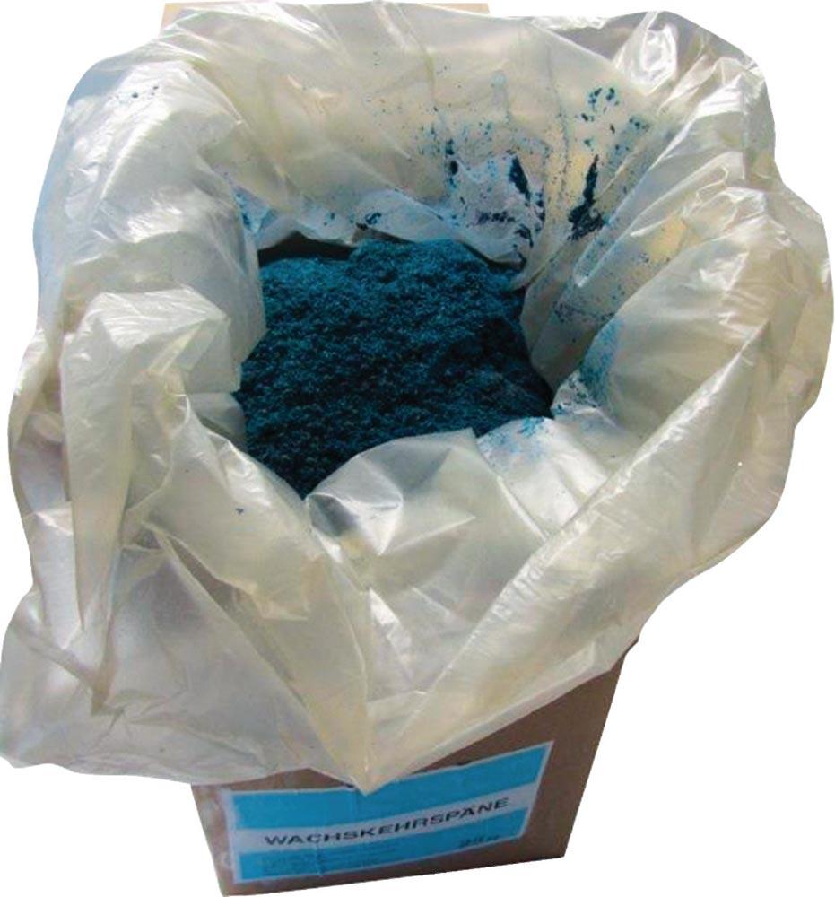 Wachskehrspäne blau 25 kg Karton