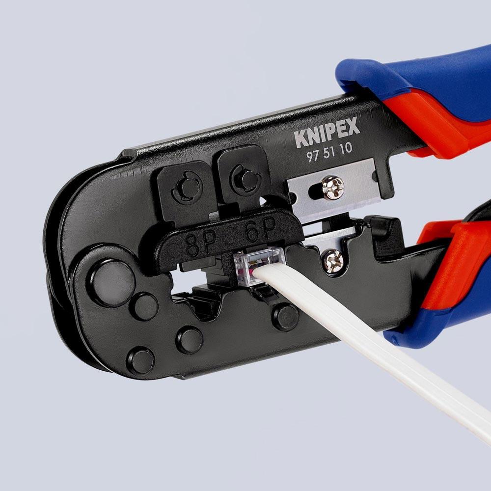 Crimpzange für Westernstecker Länge 190 mm