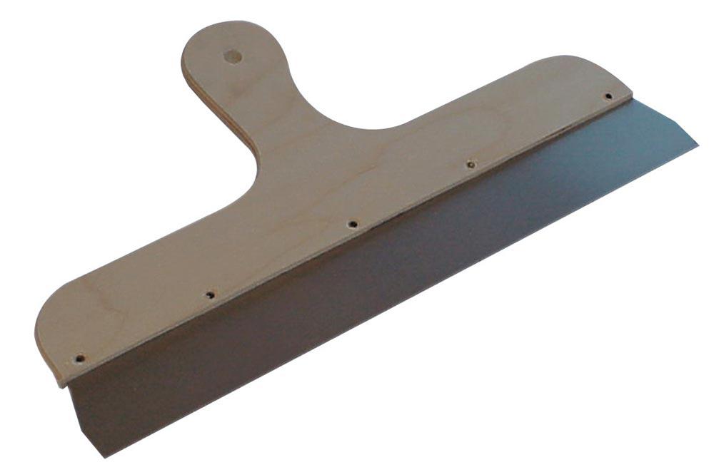 Flächendekorspachtel Breite 200 mm Holzgriff poliertes Stahlblatt