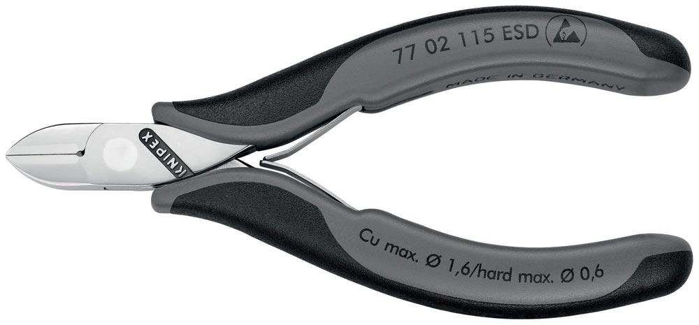 Elektronik-Seitenschneider Länge 115 mm Form 0 Facette ja, klein spiegelpoliert