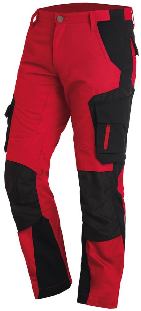 Arbeitshose FLORIAN, rot-schwarz Gr. 58 Arbeitshose FLORIAN, rot-schwarz Gr. 58