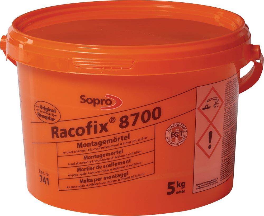 Montagemörtel Racofix® 8700 1:3 Raumteile (Wasser/Mörtel) 5 kg Eimer