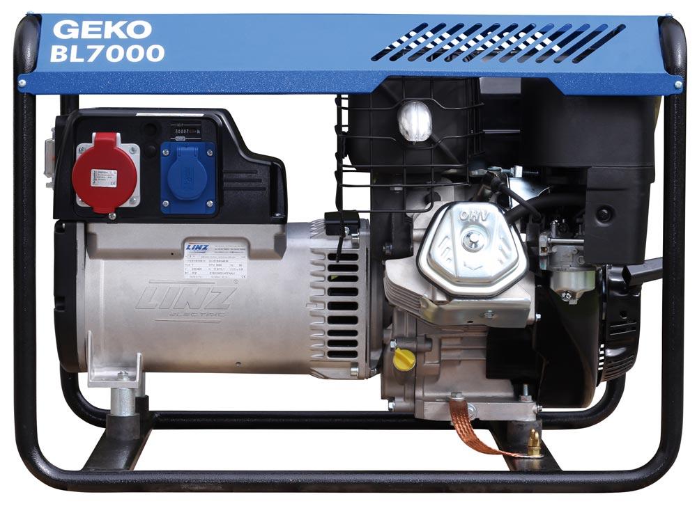 GEKO Stromerzeuger BL7000 ED-S/SHBA, 7500/4000 VA, (400/230 V), Benzin, Handstart