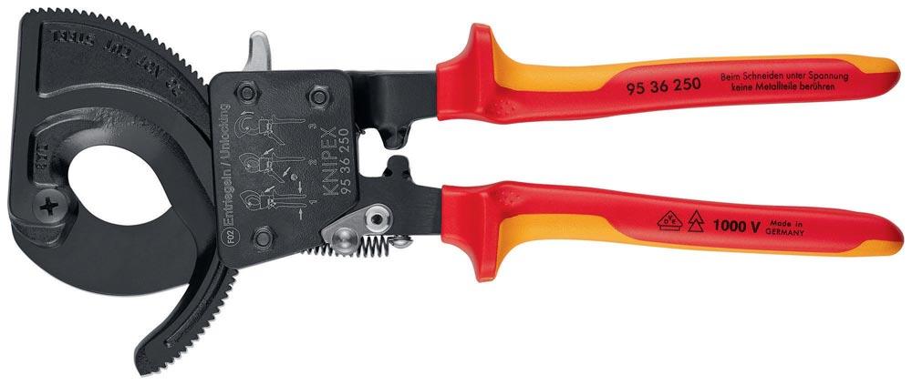 Kabelschneider Gesamtlänge 250 mm max. 32 (240 mm) mm Mehrkomponenten-Hüllen VDE