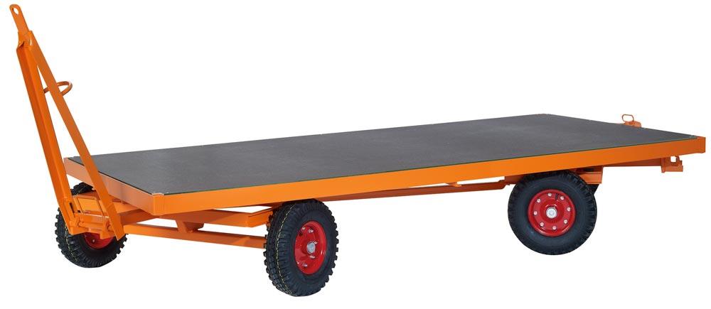 Industrieanhänger, 2-Achs-Drehschemellenkung, Ladefläche LxB 2500x1250 mm, Traglast 3000 kg, Vollgummibereifung