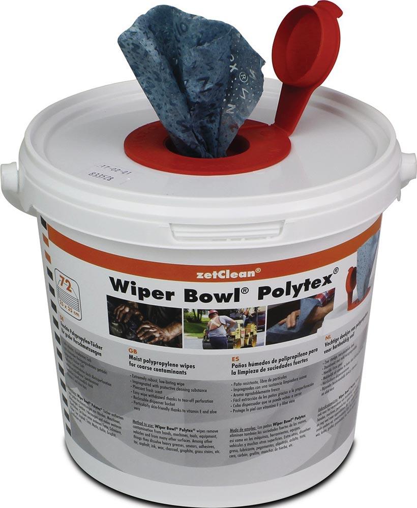 Handreinigungstuch Wiper Bowl® Polytex® hohe Reinigungskraft 72 St. Eimer