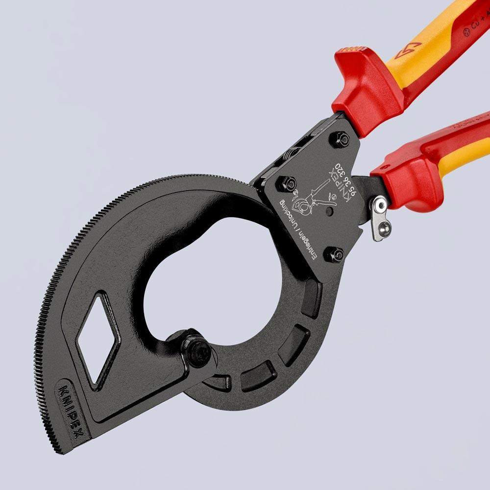 Kabelschneider Gesamtlänge 320 mm max. 60 (600 mm) mm poliert Mehrkomponenten-Hüllen VDE Kabelschneider Gesamtlänge 320 mm max. 60 (600 mm) mm poliert Mehrkomponenten-Hüllen VDE