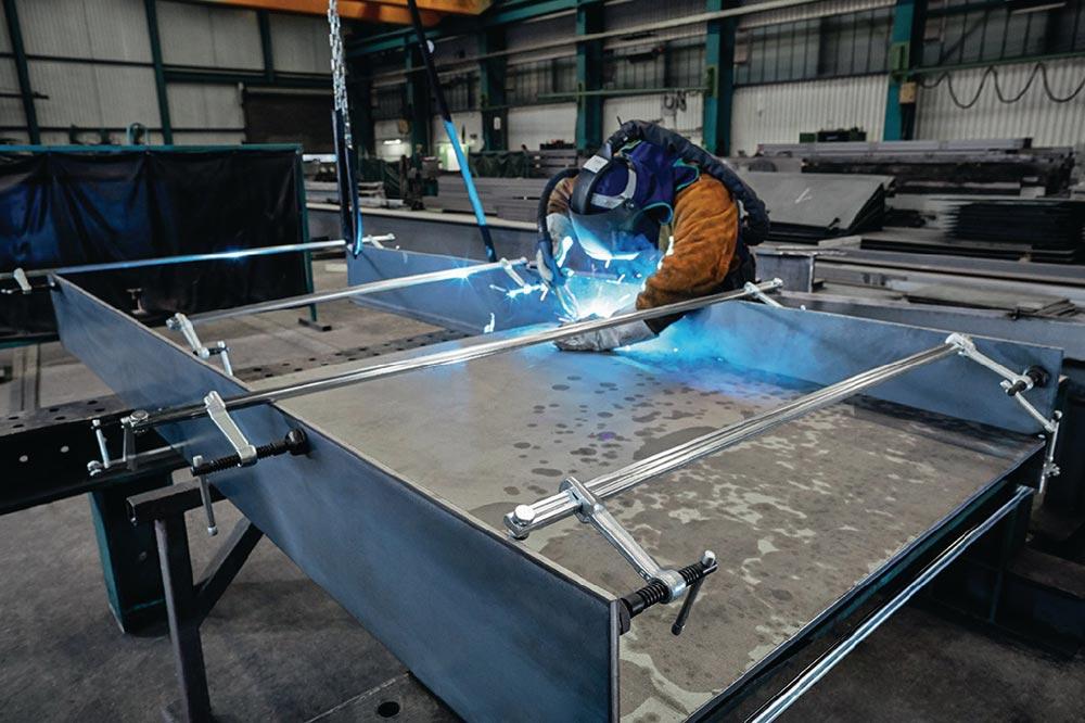 Hochleistungszwingenset SLV/GSV Spannweite 3000 mm Ausladung 140 mm Knebel