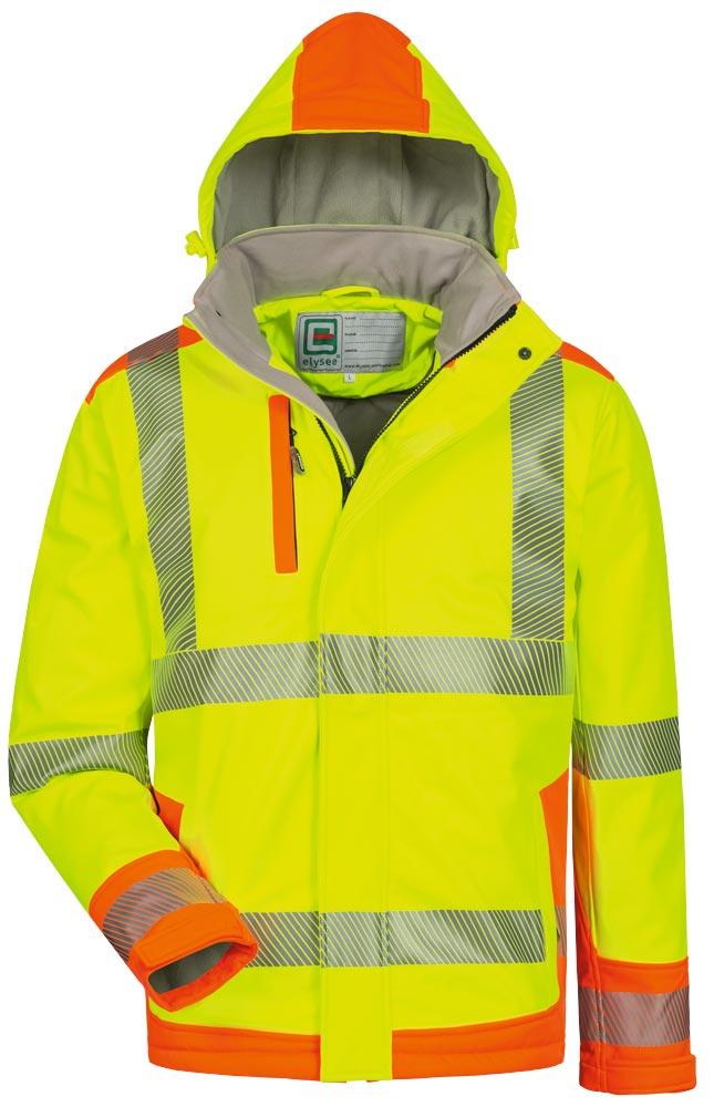 Warnschutz-Softshelljacke Rickmer Größe S gelb/orange