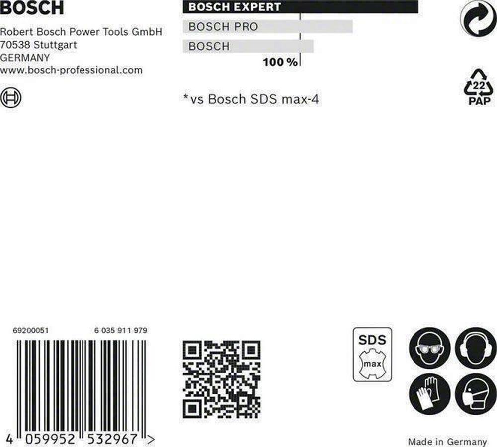 Hammerbohrer Expert SDS max-8X Ø 18 mm Arbeits-L.400 mm L.540 mm SDS max 1 Stück