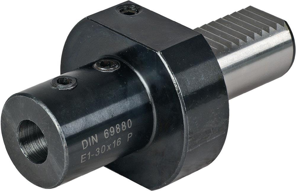 Werkzeughalter E1 DIN 69880 Spann-Ø 32 mm VDI30 passend zu Wendeplattenbohrer