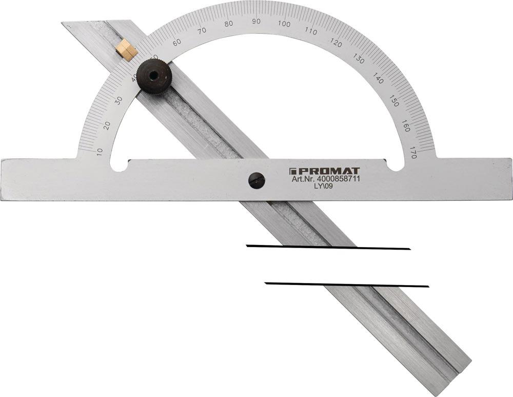 Winkelmesser Gradbogen-Ø 200 mm Schienenlänge 400 mm