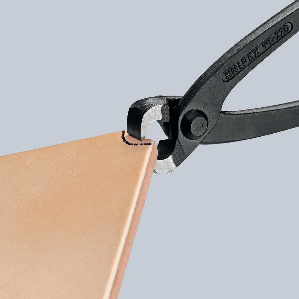 Monierzange Länge 250 mm poliert schwarz atramentiert