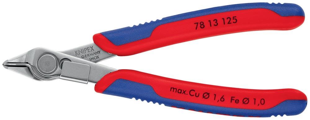 Elektronik-Seitenschneider Super-Knips® INOX Länge 125 mm Form 1 Facette nein poliert