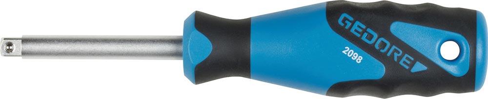 Handgriff mit Vierkant 2098 1/4  1 K-Griff Länge 150 mm