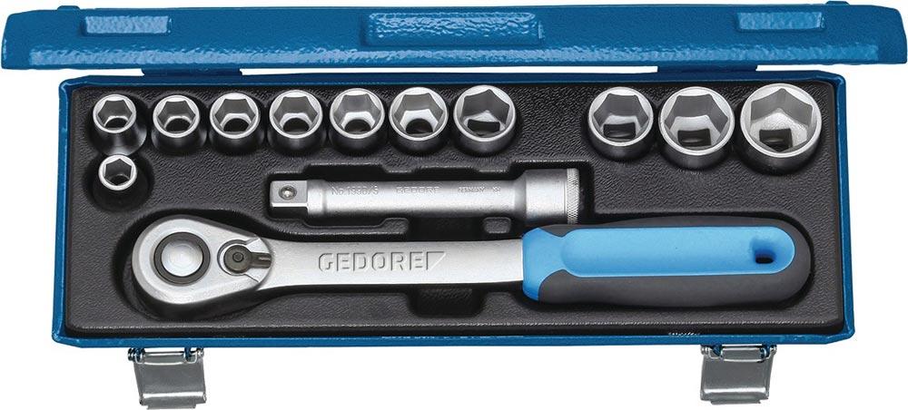 Steckschlüsselsatz 19 KMU-20 13-teilig 1/2  Schlüsselweiten 10-24 mm Anzahl Zähne 60 6-Kant