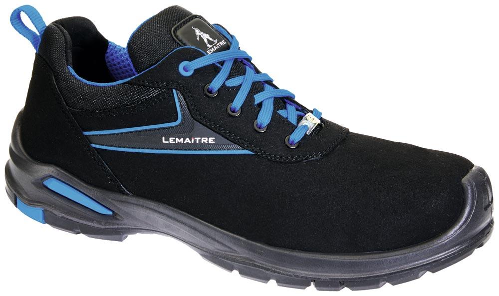 Sicherheitsschuh Paul Größe 43 schwarz/blau S3 SRC ESD EN ISO 20345 Mikrofaser