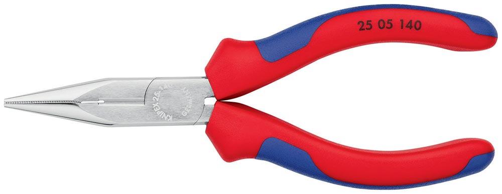 Flachrundzange Länge 140 mm flach/rund gerade Mehrkomponenten-Hüllen