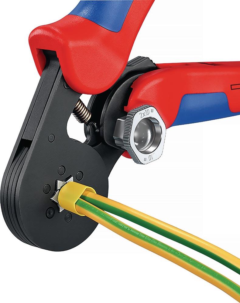 Aderendhülsenzange Gesamtlänge 180 mm 0,08 - 16 (AWG 28 - 6) mm brüniert Mehrkomponenten-Hüllen