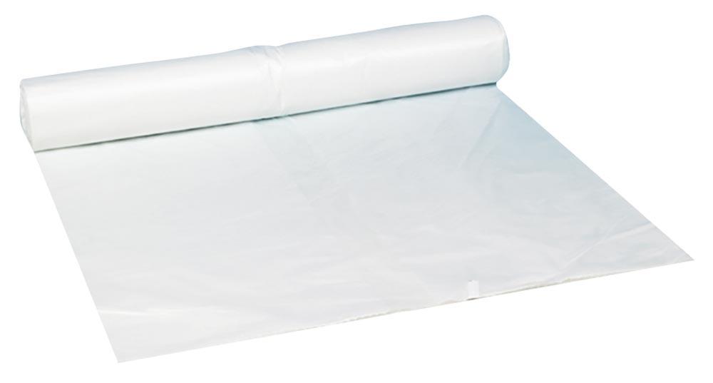 HDPE Müllbeutel, Vol. 16 Liter, 450x510 mm, 40 Rollen a 50 Stück, Gesamt 2000 Stück, 6 my, transparent