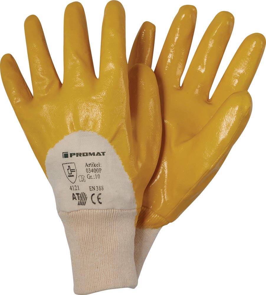 Handschuhe Ems Größe 10 gelb EN 388 PSA-Kategorie II