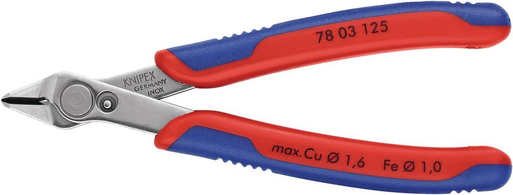 Elektronik-Seitenschneider Super-Knips® INOX Länge 125 mm Form 1 Facette nein poliert