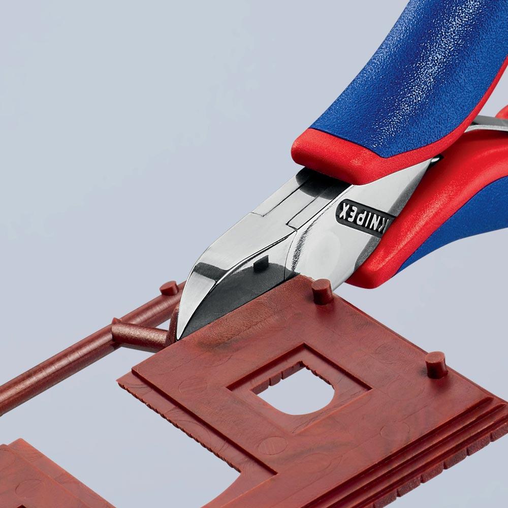 Elektronik-Seitenschneider Länge 115 mm Form 2 Facette nein Mehrkomponenten-Hüllen spiegelpoliert