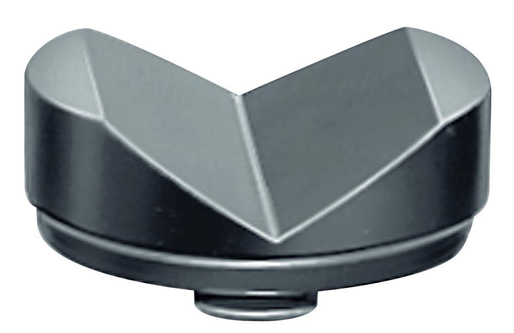 Schraubbockaufsatz Nr. 6441 Einsteckzapfen-Ø 12 mm Prisma Außen-Ø 65 mm