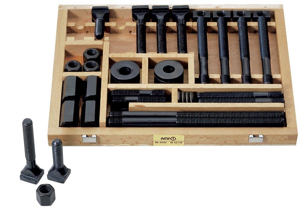Spannschraubensatz Nr. 6520 T-Nut 12 mm M12 38-teilig