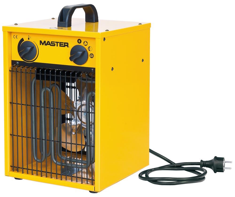 MASTER Elektro-Heizautomat B 3 EPB, 230/50 V/Hz, Nennwärmeleistung 3,3 kW, Luftleistung 510 cbm/h, LxBxH 260 x 260 x 410 mm