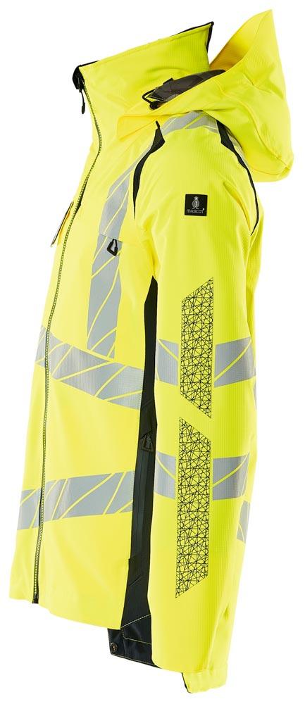 Warnschutz-Hard-Shell-Jacke Accelerate Safe, Farbe HiVis gelb/schwarzblau, Gr. 2XL Warnschutz-Hard-Shell-Jacke Accelerate Safe, Farbe HiVis gelb/schwarzblau, Gr. 2XL