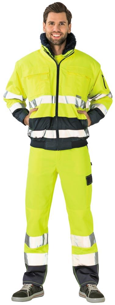 Comfort-Warnschutzjacke, Farbe gelb/marine, Gr. 3XL