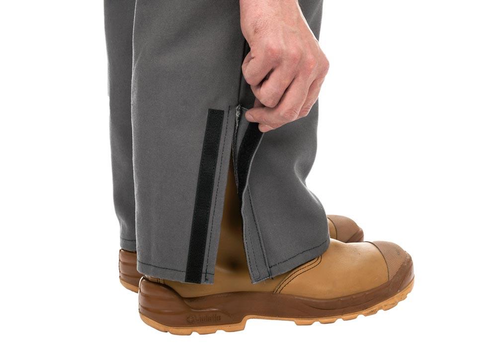 Schweißer-Latzhose Arc Knight, grau/schwarz, Gr. 2XL
