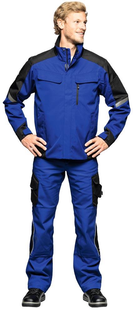 Winter-Arbeitsjacke LARS, weiß-anthrazit Gr. 5XL