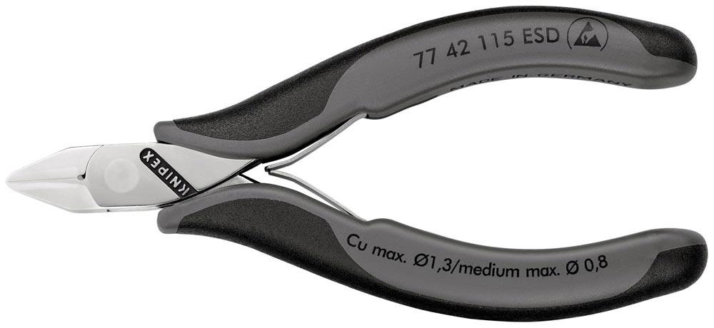 Elektronik-Seitenschneider Länge 115 mm Form 4 Facette nein spiegelpoliert