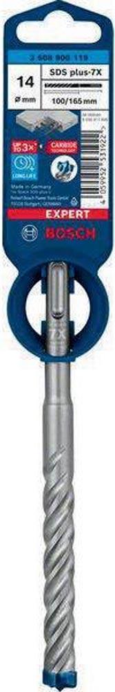 Hammerbohrer Expert SDS-7X Ø 14,0 mm Arbeits-L.100 mm L.165 mm SDS-plus 1 Stück Hammerbohrer Expert SDS-7X Ø 14,0 mm Arbeits-L.100 mm L.165 mm SDS-plus 1 Stück