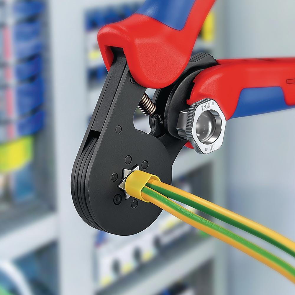 Aderendhülsenzange Gesamtlänge 180 mm 0,08 - 16 (AWG 28 - 6) mm brüniert Mehrkomponenten-Hüllen