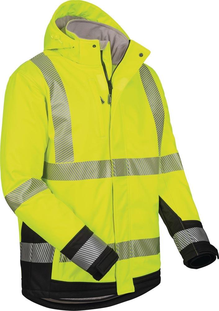 Winter-Warnschutz-Softshelljacke Melvin Größe L gelb/schwarz