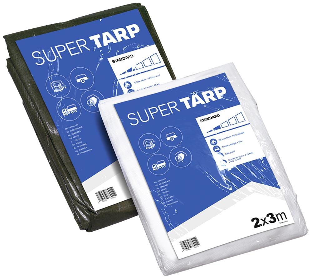 Abdeckplane super TARP standard, LDPE besch. 160 g/qm, 10x12 m, Farbe natur