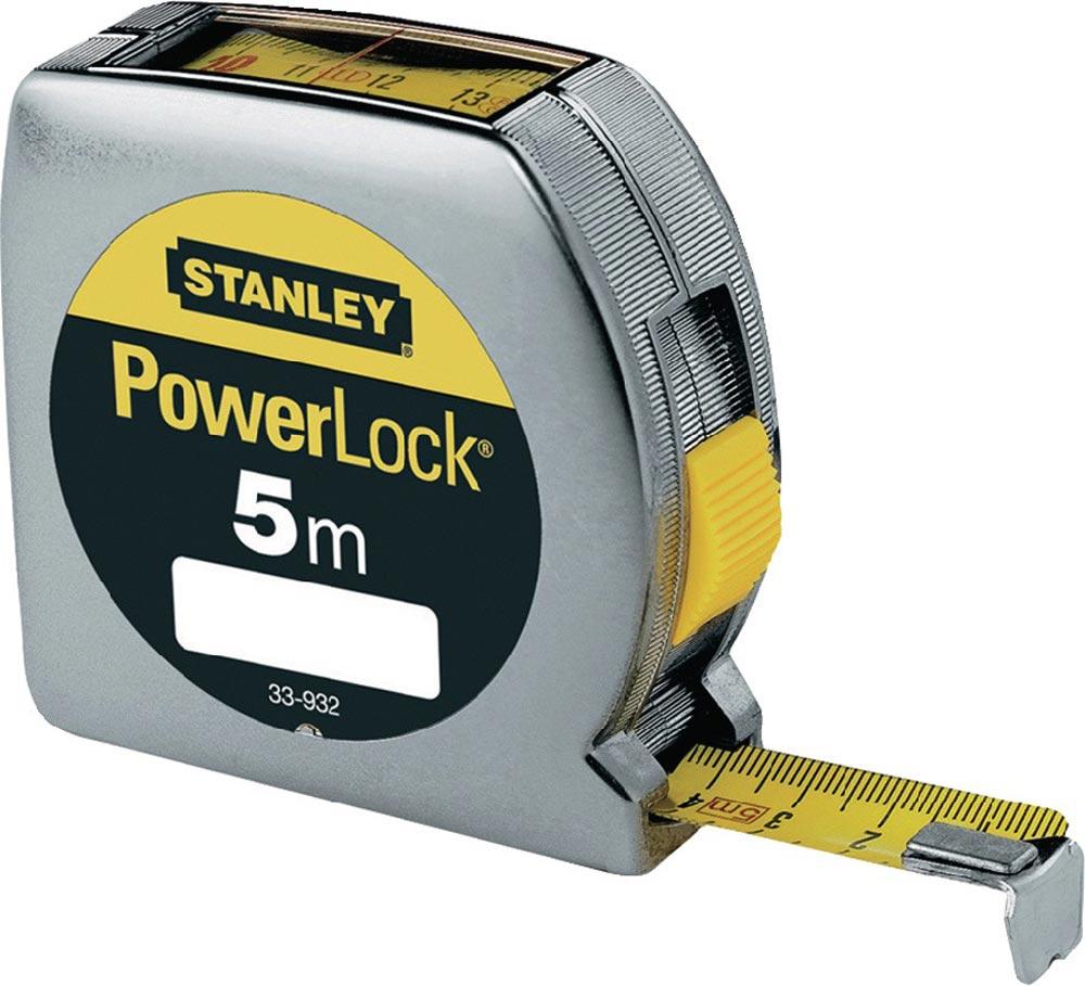Taschenrollbandmaß PowerLock® Länge 5 m Breite 19 mm mm/cm EGII Kunststoff Sichtfenster SB