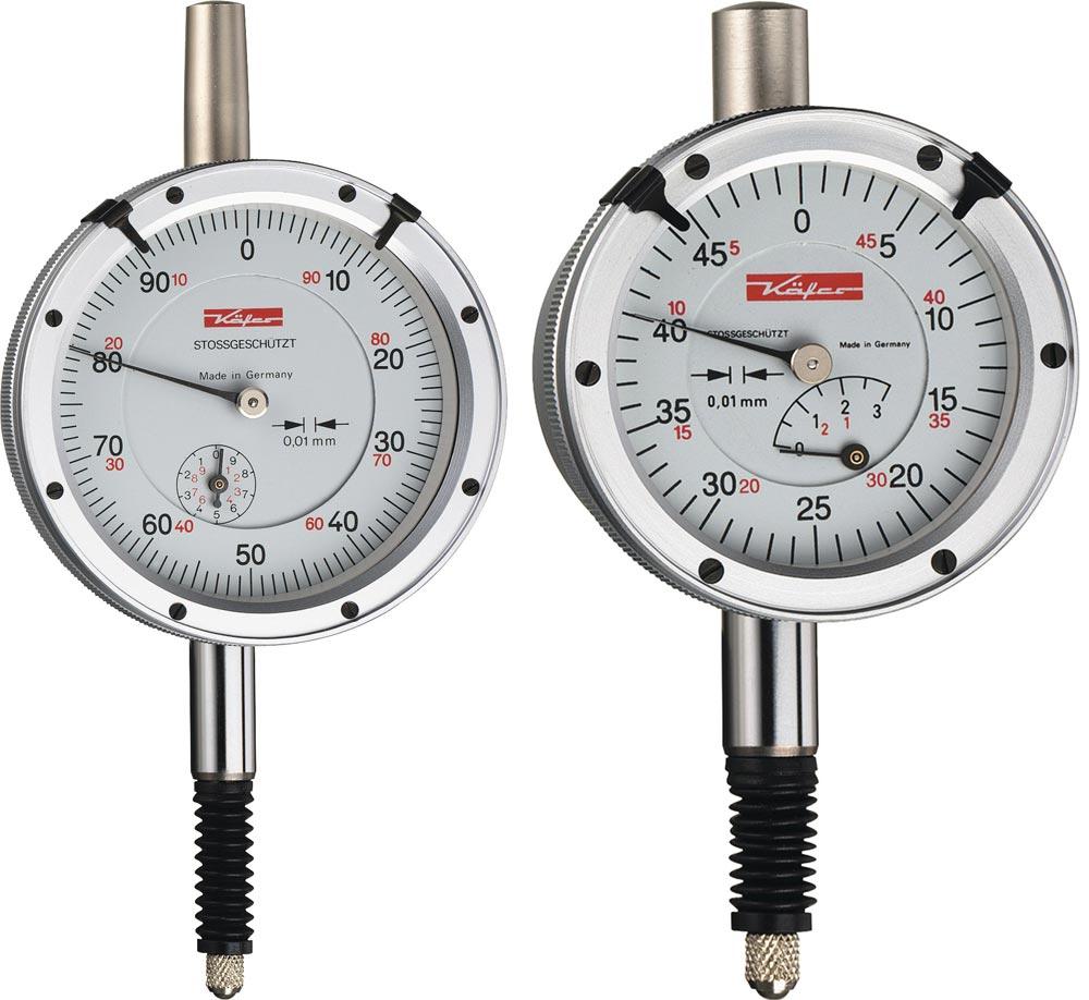 Messuhr M2 SW 10 mm Ablesung 0,01 mm mit Stoßschutz Messuhr M2 SW 10 mm Ablesung 0,01 mm mit Stoßschutz