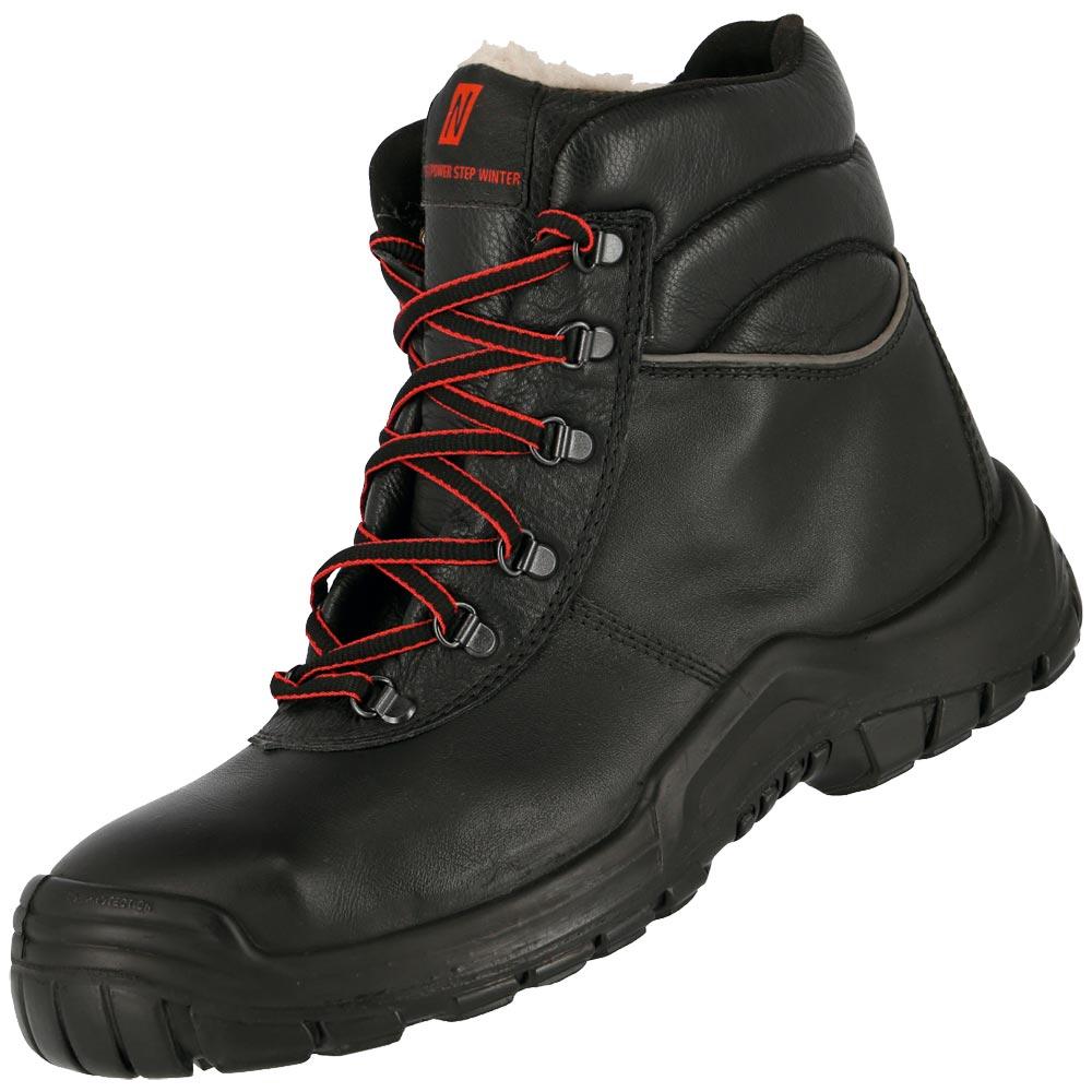 Sicherheitswinterstiefel hoch POWER STEP MID+ W Gr. 50 schwarz S3 CI HI HRO SRC Weite 11 Vollleder widerstandsfähige PU / Nitril-Laufsohle