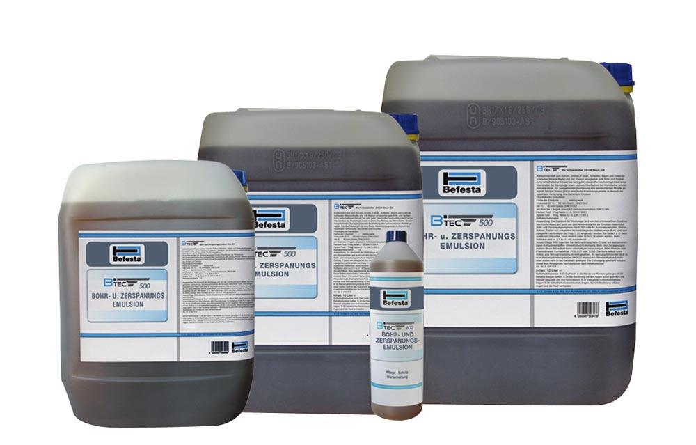 Bohr- und Zerspanungsemulsion Btec 500 5 l-Kanister