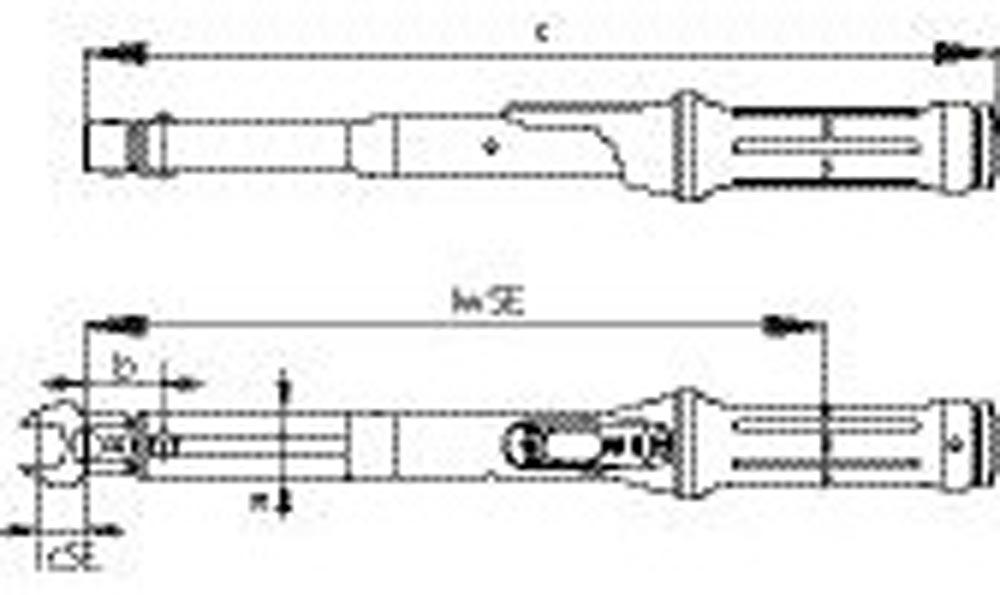 Drehmomentschlüssel TF-SE25 5 - 25 Nm 9 x 12 mm
