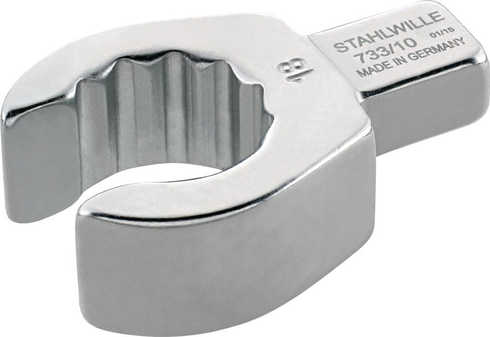 Einsteckringschlüssel 733/10 19 Schlüsselweite 19 mm 9 x 12 mm Chrom-Alloy-Stahl
